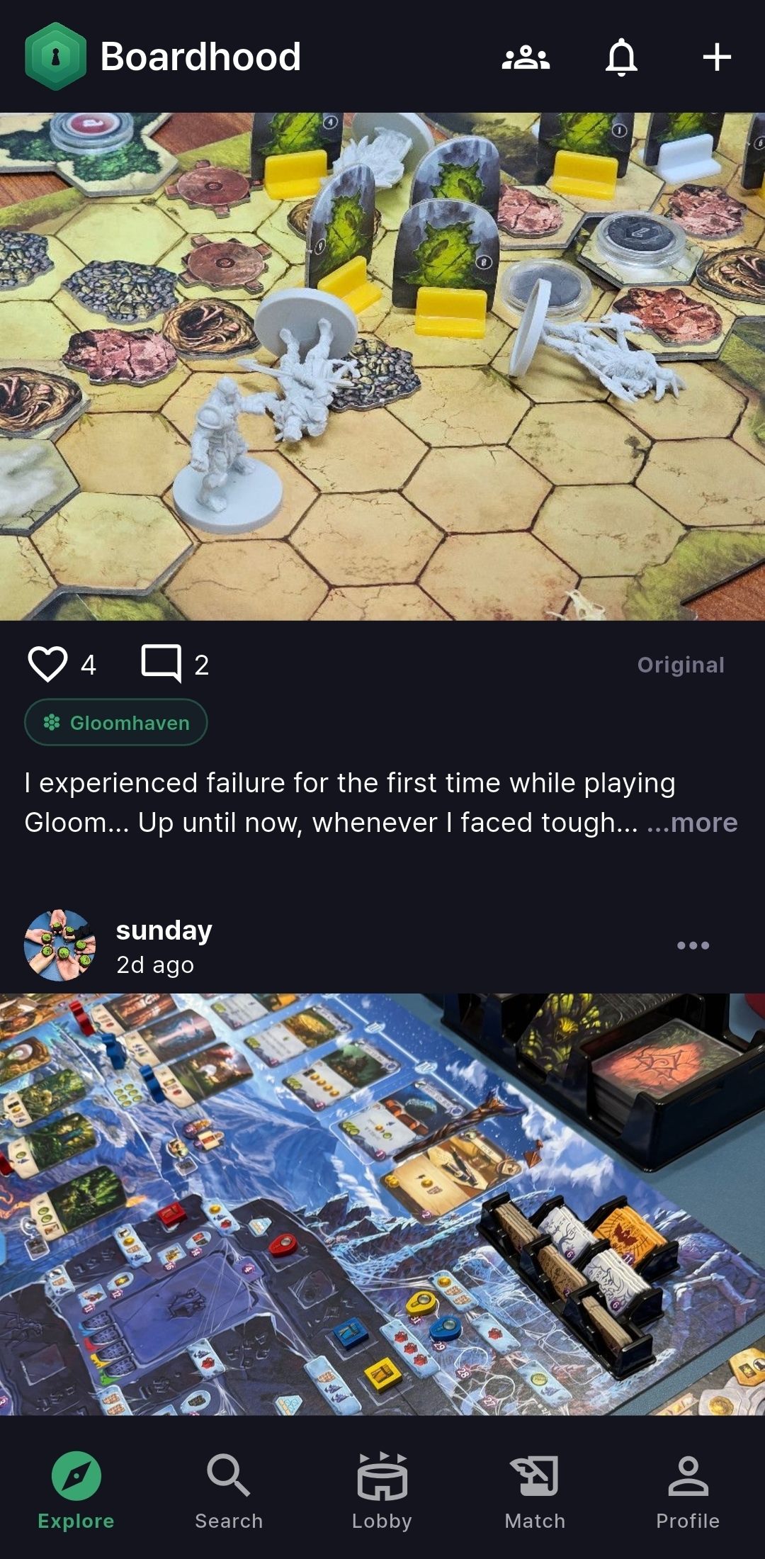 Boardhood game collection grid